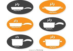 Cooking Set Simple Icons Vector Pack
