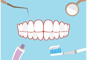 Dental theme background vector