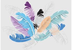 Feather Isolated Vector Background 