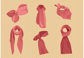 Red Neck Scarf Vector Pack
