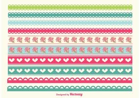 Shabby Chic Style Borders vector