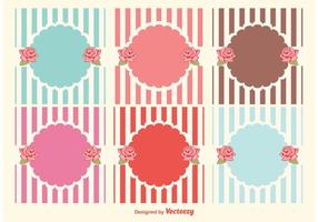 Shabby Chic Style Labels vector