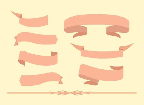 Free Vector Ribbon Set