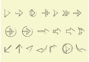 Sketchy Arrow Vector Set