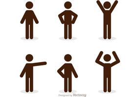 Body Language Gesture Man Person Stick Stock Vector (Royalty Free)  454941610