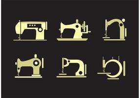 Collection of Vintage Sewing Machine Vectors