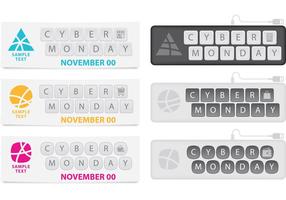 Cyber Monday Banners vector