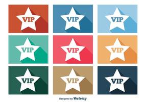 Conjunto de iconos VIP vector