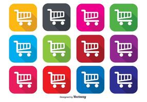 Shopping Cart Icons vector