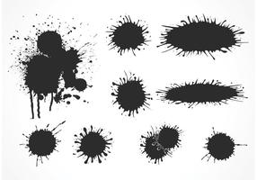 Vector Mud Splatter Set