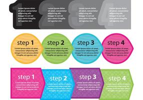 Next Steps Shapes vector