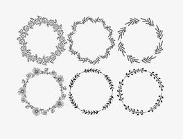 Decorative Floral frames vector