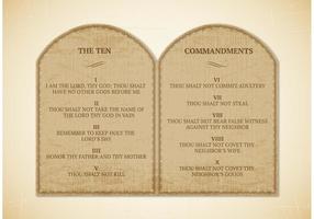 Free 10 Commandments Vector