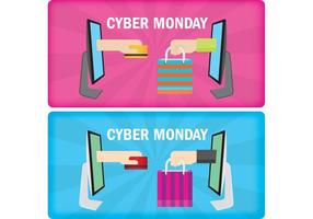 Cyber Monday Banners  vector