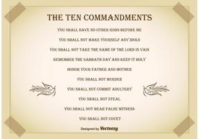 Ten Commandments Background vector