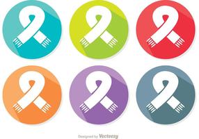 Neck Scarf Icon Vectors 