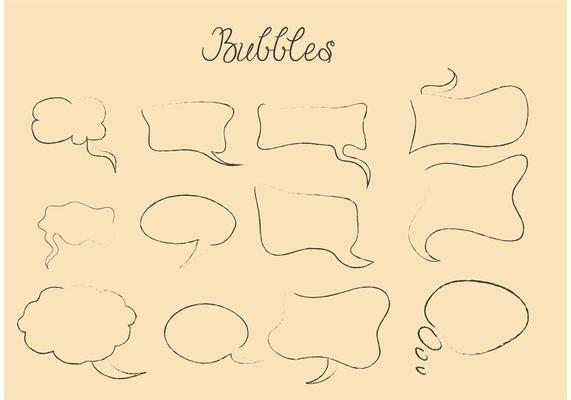 Hand Drawn Speech Bubble Vectors 