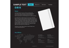 Notebook Writing Website Template  vector