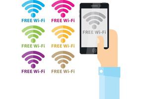 Vectores libres de Wi-Fi