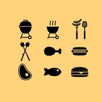 Camp Food Vector Icons