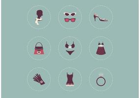 Free Female Clothing Vector Icons