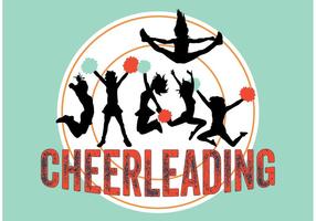 Cheerleeder poster vector