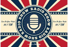 Retro American Radio Show Background vector