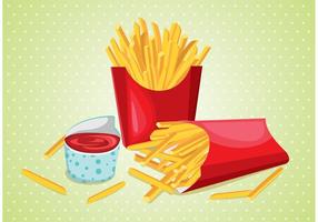 Fries with Sauce Vector