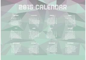 Calendario poligonal 2015 vector