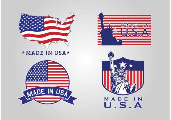 Made In USA Badge Vectors 