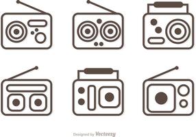 Pack de vectores de radio de contorno