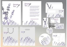 Lavender Identity Template  vector