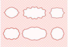 Shabby Chic Retro Frames vector