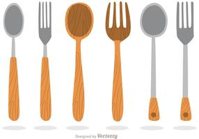 Wooden Utensil Vectors 