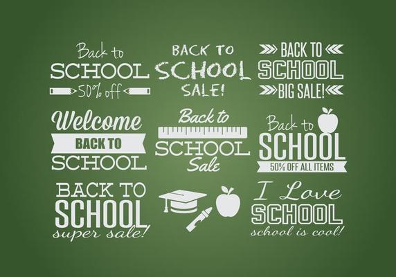 Back to School Label Set