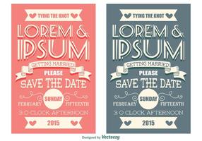 Save the Date Cards vector