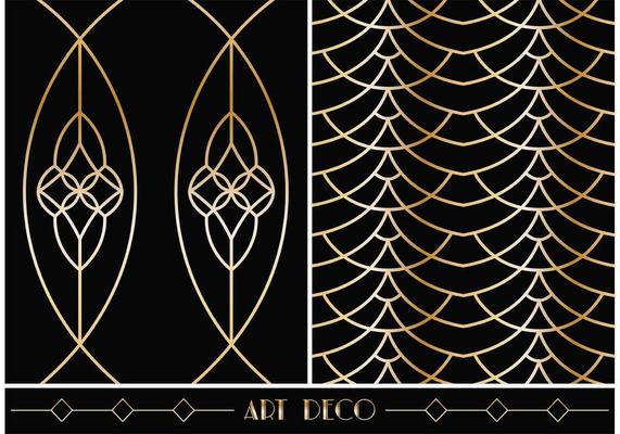 Art Deco Geometric Vector Patterns