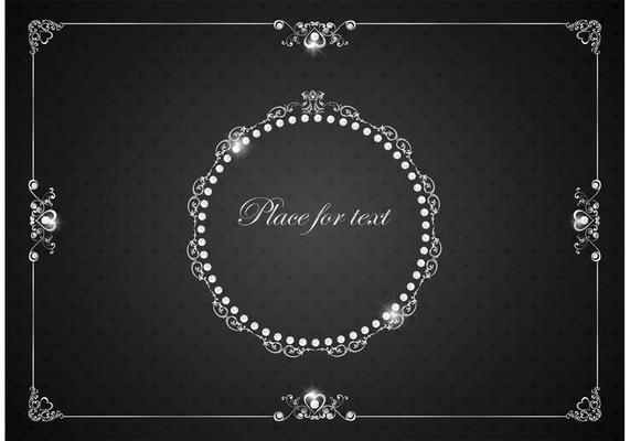 Vector Silver Luxury Vintage Frames