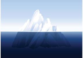Vector libre subacuático del iceberg