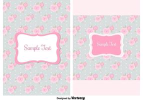 Shabby Chic Style Backgrounds vector