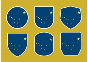Alaska flag vector
