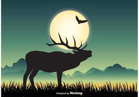 Wildlife Landscape Illustration vector