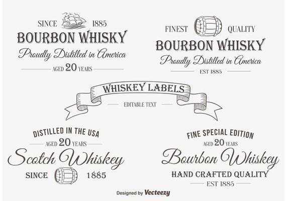 Whiskey Label  Insignias