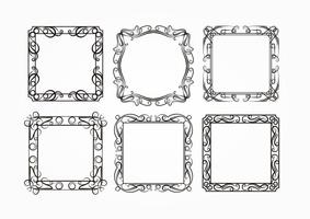 Vintage Frames Silhouettes  vector