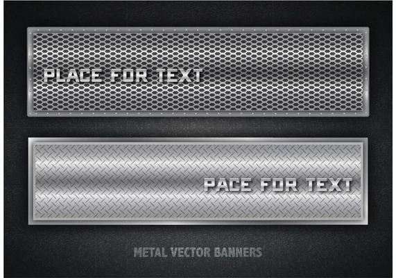 Vector Metal Banners