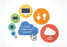 Vector Cloud Computing Concept