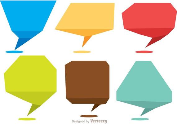 Chat Shape Icons Vector Pack