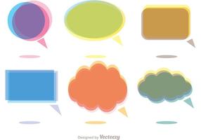 Colorido Iconos Chat Pack Vector