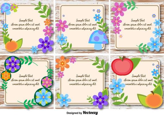 Spring and Floral Text Frames