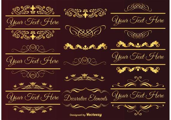 Gold Design Elements